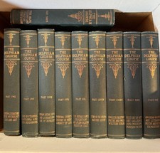 Vintage 1913 The Delphian Course Complete 10 Volume Set Hardcover Art History Li picture