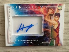 2025-26 Panini Origins Hugo Gonzalez On Card Auto RC Acetate SSP /49 (AU, RC) picture