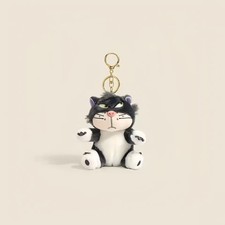 Cute Lucifer Cat Grey Keychain Anime Movie Stuffed Doll picture