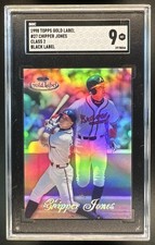 1998 Topps Gold Label #27 Chipper Jones Class 2 Black Atlanta Braves SGC 9 MINT picture