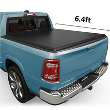 6.4FT 4-Fold Truck Bed Tonneau Cover For 2002-2026 Dodge Ram 1500 Classic 2500 picture