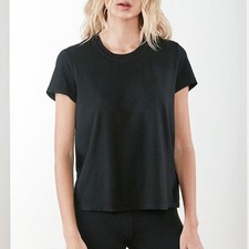 NWT $80 James Perse Black Vintage Little Boy Cotton Short Sleeve T-Shirt SIZE 1 picture