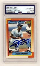 Frank Thomas 1990 Topps #414 Rookie RC Signed PSA Authentic Auto White Sox picture