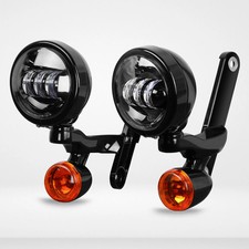 For Harley Street Glide 1994-2023 US LED Spot Fog Light Turn Signal Assembly Fit picture