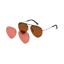 BRADDELL FL-41 Rose Aviator Migraine Light Sensitivity Glasses for Fluorescent picture