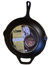 Lodge 10.25 inch Dolly Parton Have a Holly Dolly Christmas Cast Iron Skillet-NWT picture