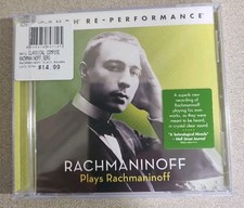 Zenph Re-Performance: Rachmaninoff Plays Rachmaninoff CD SEALED Sony Music 2009 picture