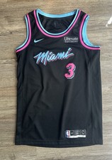 Nike Dwyane Wade Heat Nike City Edition Swingman Jersey Miami Vice Black Small picture