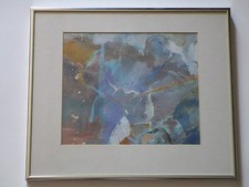 MYSTERY ARTIST 1970 MODERNISM PAINTING FIGURAL EXPRESSIONISM VINTAGE UNIQUE picture