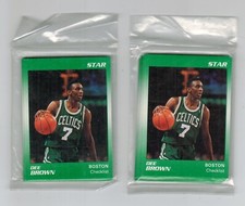 (2)x Dee Brown Boston Celtics 1991 Star Company Basketball Card Sets Lot #1-11 picture