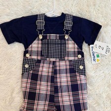 Vtg 90s NWT deadstock miniwear plaid picture