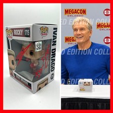 DOLPH LUNDGREN Signed Ivan Drago Rocky IV Funko Pop #1715 - with COA & PICTURE picture