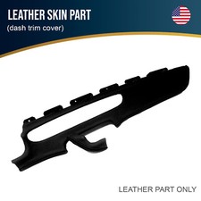 Fits 2012-2014 Dash Trim Cover Leather Chevrolet Camaro Black picture