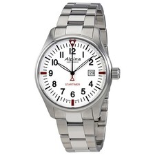 Alpina Startimer Pilot White Dial Stainless Steel Men's Watch Item No. AL-240S4S picture