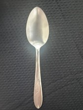 Vintage HB Co. “Heather” Solid Stainless Serving Spoon 8” picture
