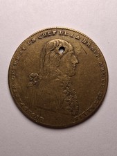 1796 France Napoleon Bonaparte Italian Campaign Gilt Medal Jeton (Holed) picture