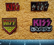 KISS PIN metal enamel set lapel lot simmons paul music rock band SAVE ON 2+ PINS picture