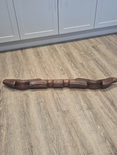 Antique Primitive Handmade Wooden Double Ox Oxen Yoke Carved 43