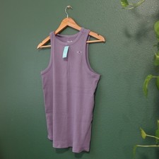 Maurices Women's 24/7 Highline Ribbed Thick Strap Tank Top EH6 Brown Size XL(OX) picture