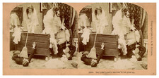 Women Beating Men With A Broom, ca.1880, Stereo Vintage Stereo Print,  picture