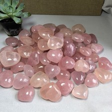 1kg Natural pink crystal rose heart shaped Crystal Gemstone quartz Specimen picture