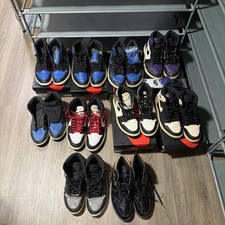 Air Jordan 1 Bundle Lot 10 Pairs Royal Shadow Mocha Court Purple Crimson OG Box picture