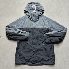 Columbia Interchange Jacket Mens Medium Black/Gray Hooded Waterproof SHELL ONLY picture