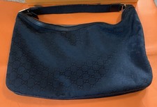 Authentic Gucci In Black Canvas And Silver Hardware picture