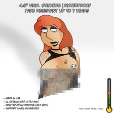 Tatted Lois Griffin | Spicy Anime Waifu Vinyl Peeker Sticker Decal picture