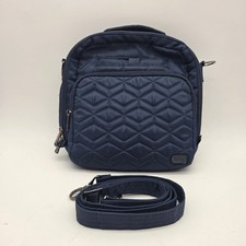 Lug Ranger Crossbody Bag Purse Navy BLUE Diamond Pattern W/ Strap picture