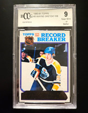 Topps 1980-81 Wayne Gretzky Record Breaker #3 Edmonton Oilers NHL Graded picture