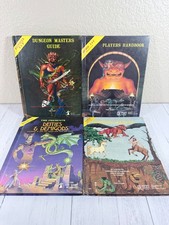 Lot 4 Advanced D&D TSR Books DM Guide Players Handbook Deities Demigods Monster picture