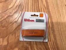 WILSON PREMIUM LEATHER TENNIS REPLACEMENT GRIP (TAN) Brand New in Box 🔥 picture
