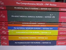 📚 ATI PN Nursing Review Bundle – 8 Books Complete ATI PN study set picture