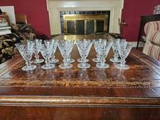 12 Waterford Adare Crystal Cordial Glasses 2 7/8