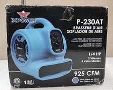 XPower P-230AT 1/4-Hp 2.3-Amp 925-Cfm Electric Mini Mighty Air Mover Blower Blue picture