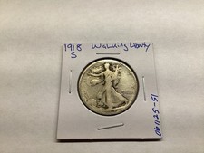 1918 S Walking Liberty 90% Silver Half Dollar San Francisco Mint 061125 51te picture