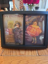 Framed Reprints Ellen Clapsaddle Vintage Lookalike Halloween Art picture