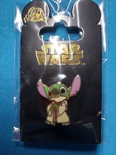 2008 Disney Star Wars Mystery Collection Stitch as Yoda Pin picture