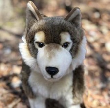 Remus Timber Wolf By Auswella Plush® Toy Plush Stuffed Animals- 23 x 14 x 7 Inch picture