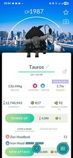 Paldean Tauros Aqua ( Tokyo GO Fest Background✨️ ) Pokémon Trade✨️ GO picture