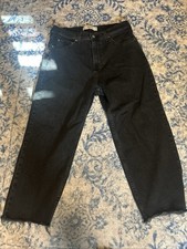 Hollister Super Baggy Jeans Mens 32x30 Blue Light Wash Wide Leg Denim Pants picture