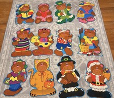 rare vintage carson dellosa seasonal bear bulletin board classroom posters picture