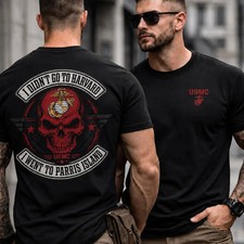USMC Parris Island Shirt I Didn’t Go to Harvard Marine Corps Graphic Tee picture