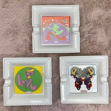 Vintage Peter Max Iroquois Ashtray Set (3), Chinaware, Retro, collectors item picture