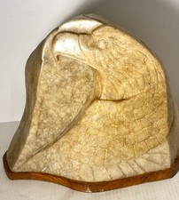 Lorne Fineday Spirit World Carved Marble Cree First Nations Sculpture 14x8x13 picture