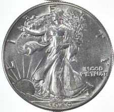 BU 1940 (P) Walking Liberty Half Dollar Uncirculated 90% Silver picture
