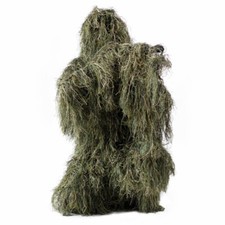 Camouflage Ghillie Woodland Ghillie Suit S niper Cloth Jungle Camo Tan/Green picture