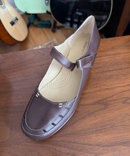 Easy Spirit Chesleyt Mary Jane Comfort Brown Leather Shoes Womens US 8 M picture