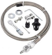 JEGS Stainless Steel Adjustable Throttle Cable [24 in. Length] picture